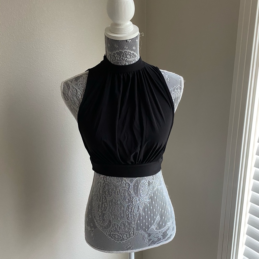 Boohoo Black Crop Top